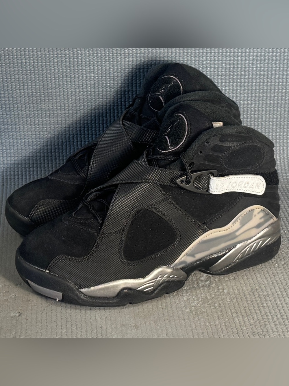 Nike Air Jordan 8 Retro Winterized Gunsmoke Shoes Big Kid Size 6Y